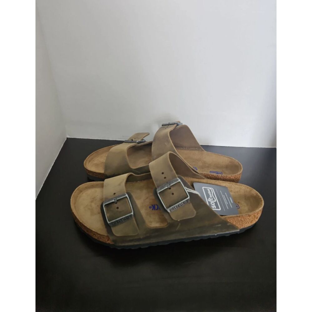 Sz 10 EU42 - Birkenstock Arizona Habana Oiled Brown Mens Sandals